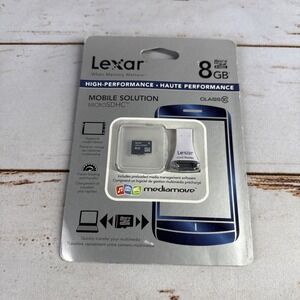 Lexar 8 GB Class 6 - MicroSDHC Card New